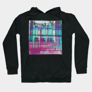 Liminal Space II Sky Blue Abstraction Hoodie